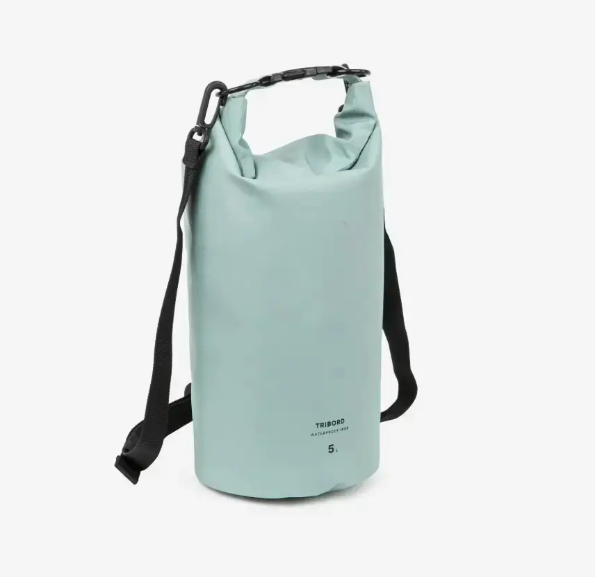 Wasserdichter Sack in Aktion